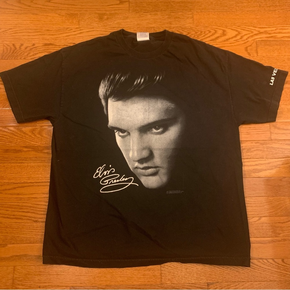 Vintage 2001 Elvis Presley Portrait Graphic T shirt size XL
